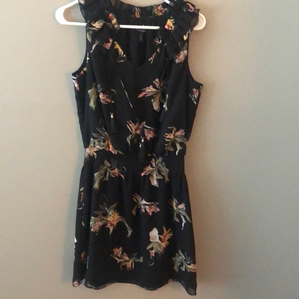 Black floral dress from White House Black Market